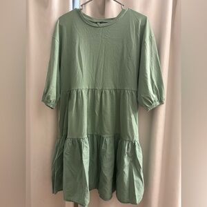 Zara Mint Green Crewneck Top